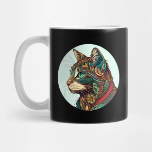 Cool Cat Hippy Beautiful - Cat Boho Lover Mug